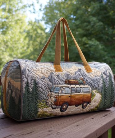 Journey Maker Quilted Duffle Bag — Padded Weekender Travel Duffel & Carry-On, Stylish Overnight Gym Bag