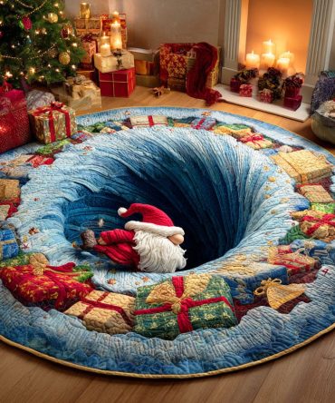 Joyful Gifts Quilted Round Mat