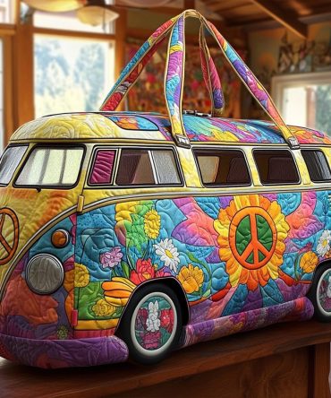 Joyful Miles Quilted Duffle Bag - Stylish Travel Companion for Gym, Weekend Trips & More