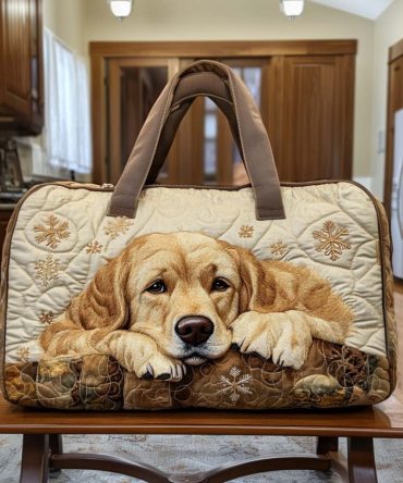 Joyful Spirit Quilted Duffle Bag - Stylish Travel & Gym Bag with Unique Design