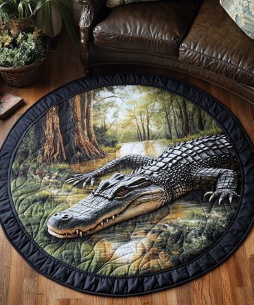 Jungle Snap Quilted Round Mat