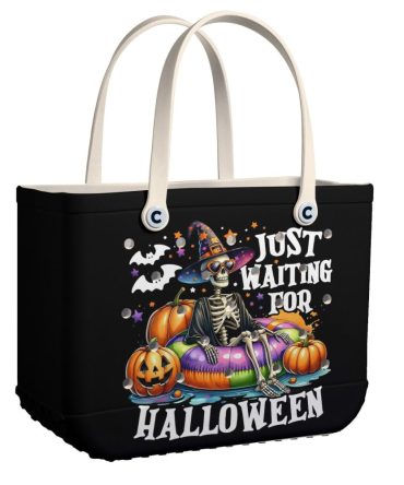 Spooky Skeleton Halloween Tote Bag – Perfect For Trick-Or-Treating & Festive Style!