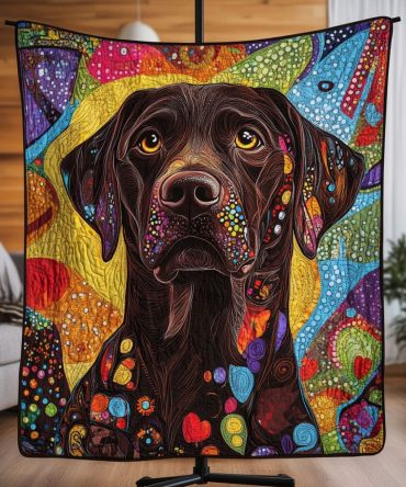 Labrador Delight Quilted Blanket