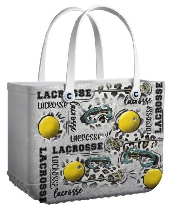 Bucket Tote Bag, Limited Edition Bogg Bag, Beach Bag Lacrosse Glitter