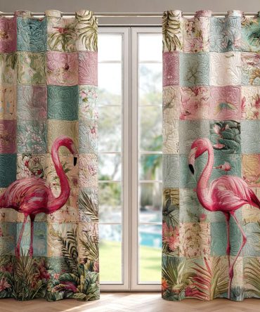 Lagoon Beauty Quilted Curtains
