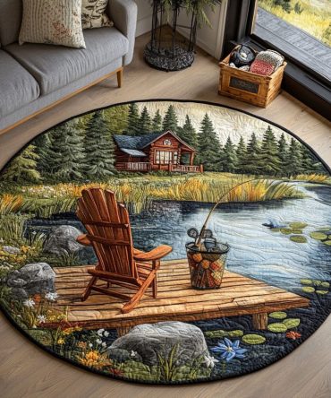 Lakeside Comfort Quilted Round Mat