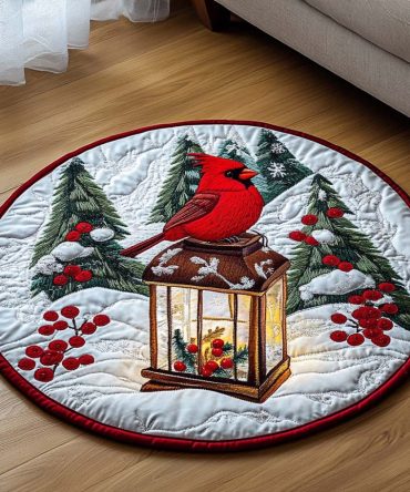 Lantern Light Serenade Quilted Round Mat