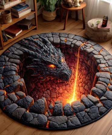 Lavaheart Guardian Quilted Round Mat