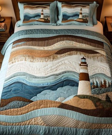 Lighthouse Dreams 3-Piece Quilted Bedding Set