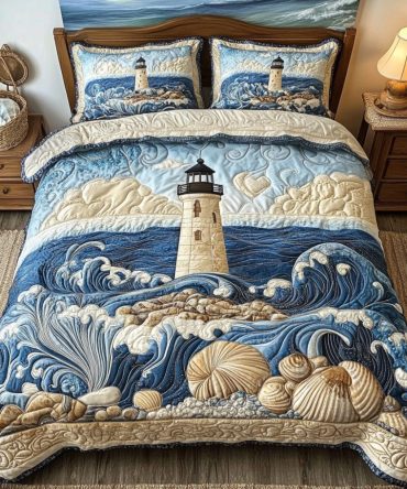 Lighthouse Dreams 3-Piece Quilted Bedding Set