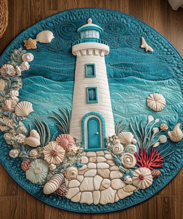 Lighthouse Dreams Quilted Round Mat