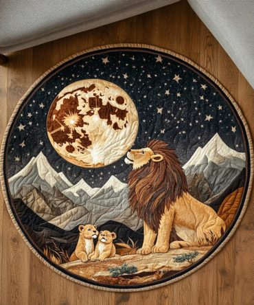Lion Pride Quilted Round Mat