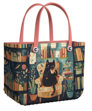 Bucket Tote Bag, Limited Edition Bogg Bag, Beach Bag Literary Lounge