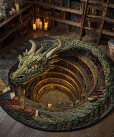 Lorekeeper Quilted Round Mat