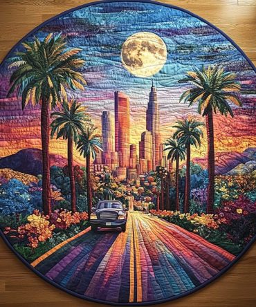 Los Angeles Dreams Quilted Round Mat