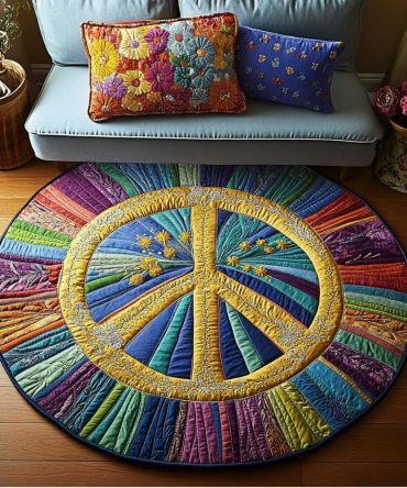 Love Flow Quilted Round Mat