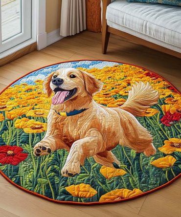 Loyal Friend Quilted Round Mat