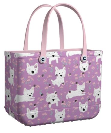 Adorable Westie Dog Print Tote Bag – Cute, Durable & Perfect For Pet Lovers!