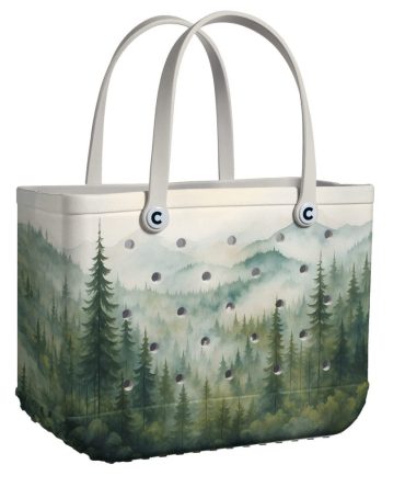 Eco-Friendly Forest Print Tote Bag - Durable, Stylish, And Spacious For Everyday Use