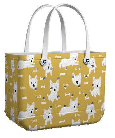 Chic Dog Print Tote Bag - Durable, Cute & Stylish For Pet Lovers - Perfect For Everyday Use!