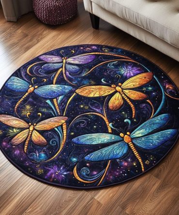 Luminous Flight Quilted Round Mat
