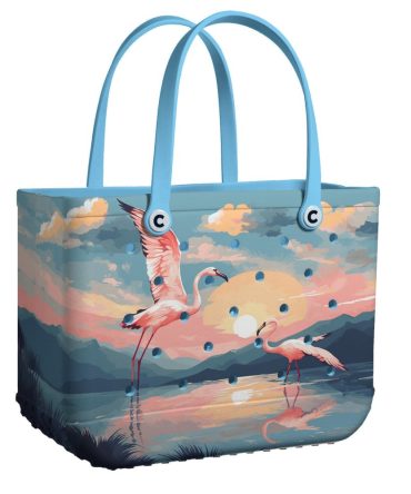 Bucket Tote Bag, Limited Edition Bogg Bag, Beach Bag Lunar Elegance