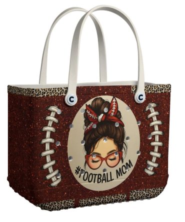 Stylish Football Mom Tote Bag - Perfect For Game Day & Everyday Use!