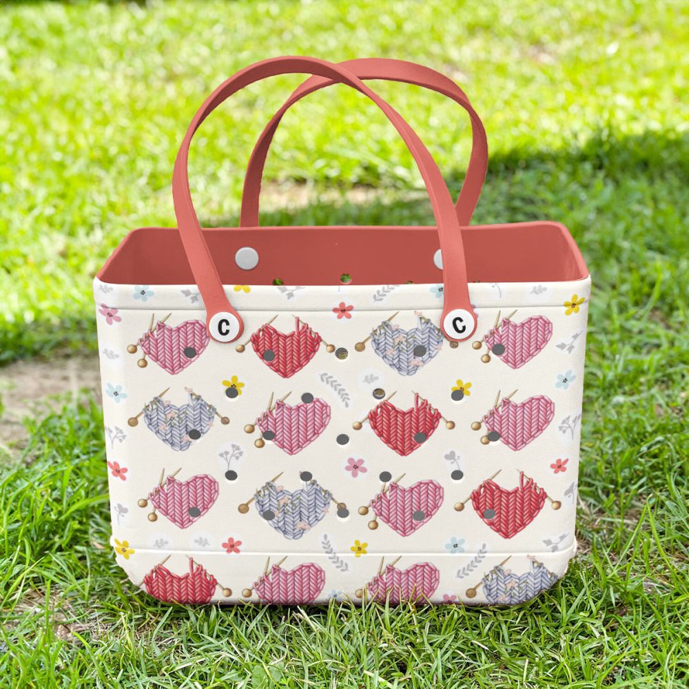 Chic Heart-Patterned Tote Bag – Stylish, Durable & Eco-Friendly Design - Image 5