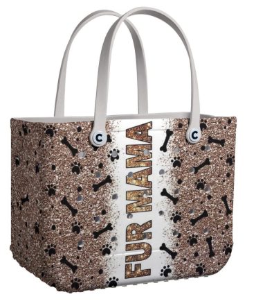 Stylish 'Fur Mama' Tote Bag – Perfect For Dog Lovers, Durable & Trendy Design!