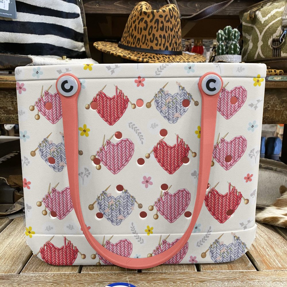 Chic Heart-Patterned Tote Bag – Stylish, Durable & Eco-Friendly Design - Image 3