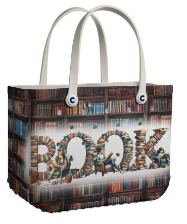 Bucket Tote Bag, Limited Edition Bogg Bag, Beach Bag Reading Corner
