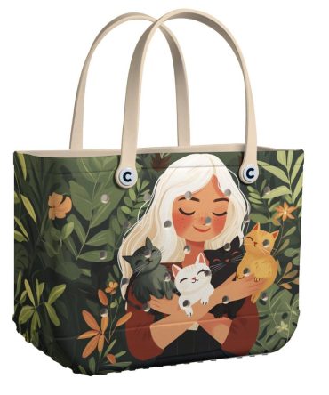 Bucket Tote Bag, Limited Edition Bogg Bag, Beach Bag Harmony In Bloom