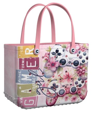 Bucket Tote Bag, Limited Edition Bogg Bag, Beach Bag Gamer Girl