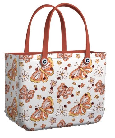 Bucket Tote Bag, Limited Edition Bogg Bag, Beach Bag Tranquil Bloom Flyer