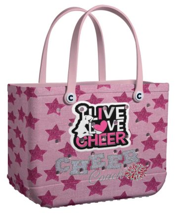 Pink Star Cheer Coach Tote Bag – Stylish & Spacious Cheerleading Accessory