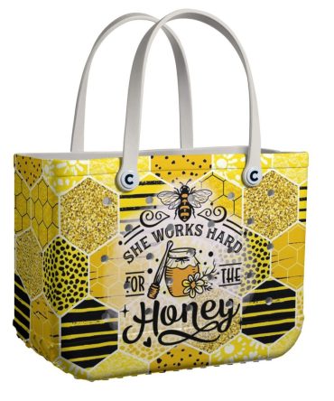 Bucket Tote Bag, Limited Edition Bogg Bag, Beach Bag Queen Bee