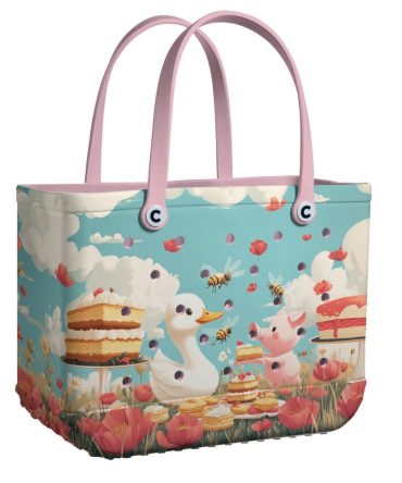 Bucket Tote Bag, Limited Edition Bogg Bag, Beach Bag Sweet Treats