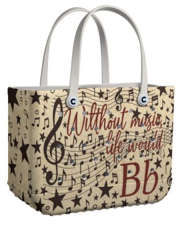 Bucket Tote Bag, Limited Edition Bogg Bag, Beach Bag The Note That Heals