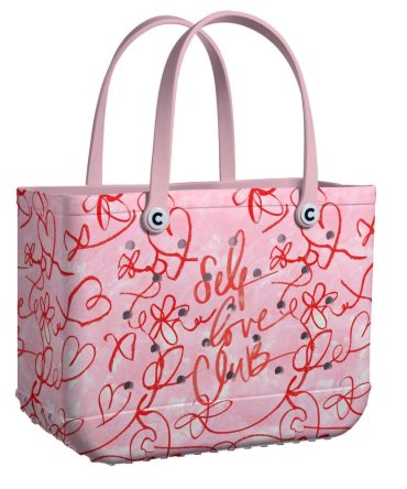 Bucket Tote Bag, Limited Edition Bogg Bag, Beach Bag Love Yourself