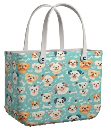 Bucket Tote Bag, Limited Edition Bogg Bag, Beach Bag The Tail Waggers