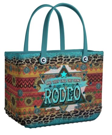 Stylish Rodeo Tote Bag - Vibrant Western Design, Perfect For Everyday Use