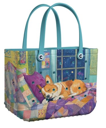 Bucket Tote Bag, Limited Edition Bogg Bag, Beach Bag Nighty Night