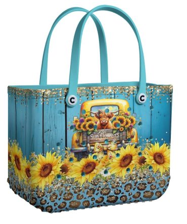 Bucket Tote Bag, Limited Edition Bogg Bag, Beach Bag Field Of Dreams Carrier