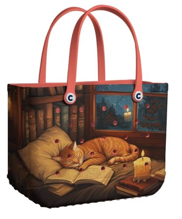 Bucket Tote Bag, Limited Edition Bogg Bag, Beach Bag Catnap Dreams