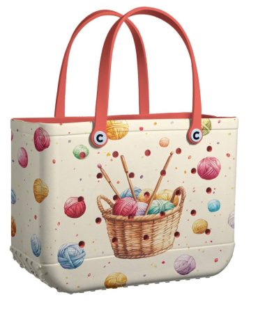 Bucket Tote Bag, Limited Edition Bogg Bag, Beach Bag Loops Of Love
