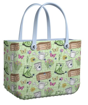 Bucket Tote Bag, Limited Edition Bogg Bag, Beach Bag Into The Garden
