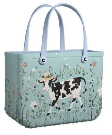 Charming Cow Print Tote Bag – Durable, Stylish & Eco-Friendly For Everyday Use