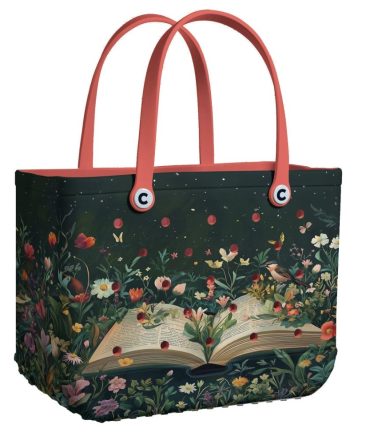 Bucket Tote Bag, Limited Edition Bogg Bag, Beach Bag Floral Tales