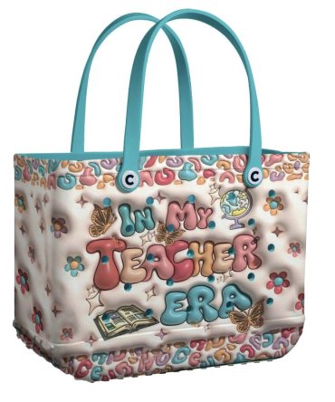 Bucket Tote Bag, Limited Edition Bogg Bag, Beach Bag A+ Vibes