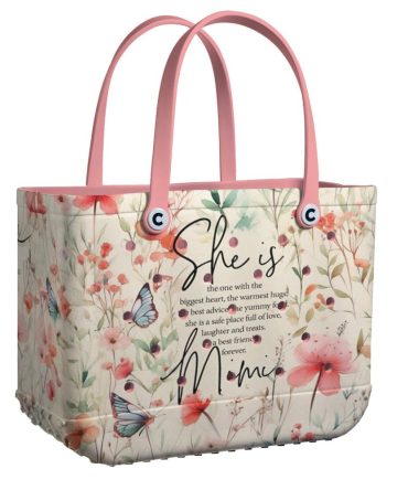 Bucket Tote Bag, Limited Edition Bogg Bag, Beach Bag She Is Mimi